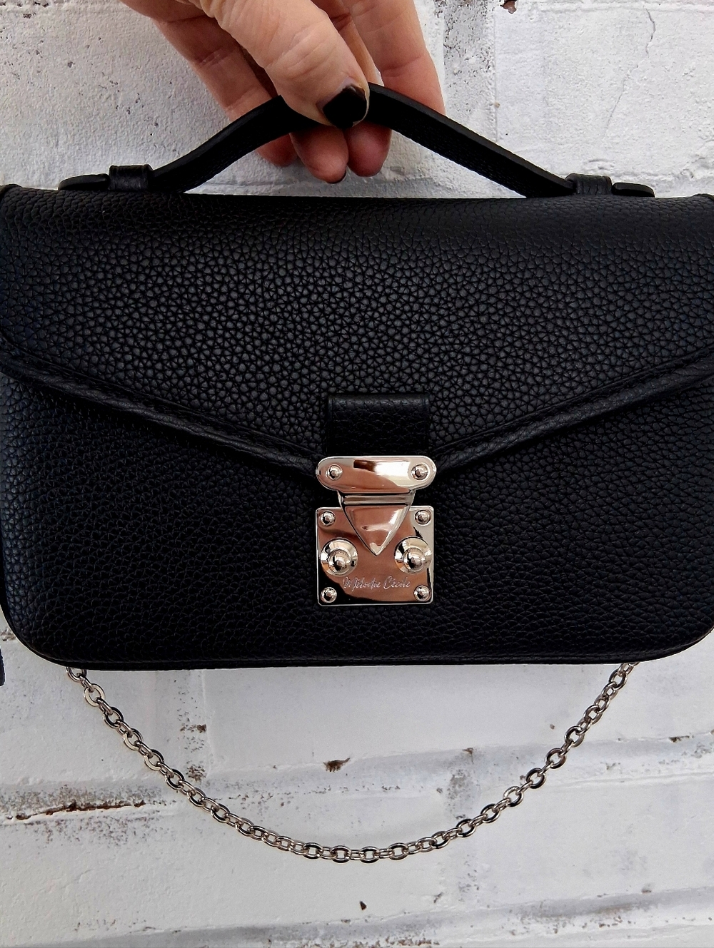 PETIT PARIS 15 SatcheI and Mini Envelope Heart Charm Black DUYP Melodie Cecile